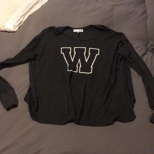 Grey thermal Wildfox sweater